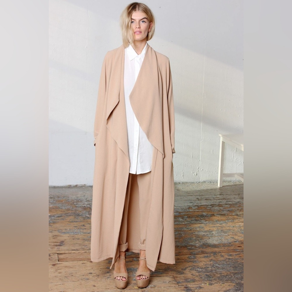 Never Fully Dressed Tan Long Cardigan - Picture 11 of 11
